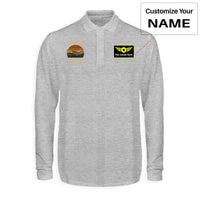 Thumbnail for Retro Piper PA-28 Designed Long Sleeve Polo T-Shirts