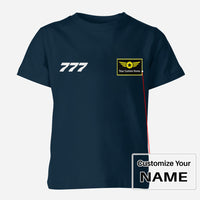 Thumbnail for 777 Flat Text Designed Children T-Shirts