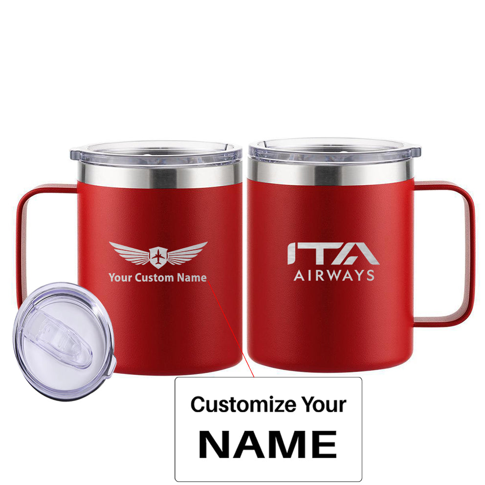 ITA Airways Designed Stainless Steel Laser Engraved Mugs