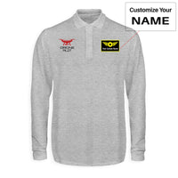 Thumbnail for Drone Pilot Designed Long Sleeve Polo T-Shirts