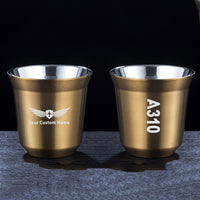Thumbnail for A310 Text Designed Double Wall Stainless Steel Coffee Mugs