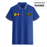 Thumbnail for Flat Colourful 757 Designed Stylish Polo T-Shirts
