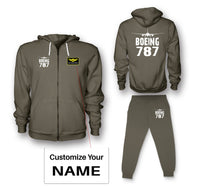 Thumbnail for Boeing 787 & Plane Designed Zipped Hoodies & Sweatpants Set