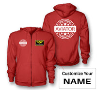 Thumbnail for %100 Original Aviator Designed Zipped Hoodies