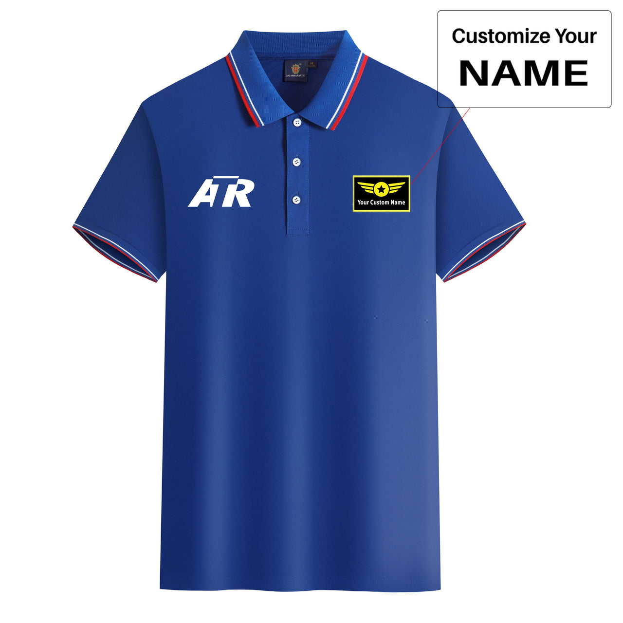 ATR & Text Designed Stylish Polo T-Shirts