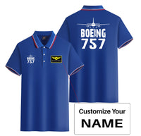 Thumbnail for Boeing 757 & Plane Designed Stylish Polo T-Shirts (Double-Side)