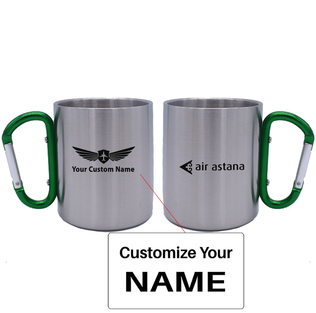 Air Astana Designed Stainless Steel Outdoors Mugs