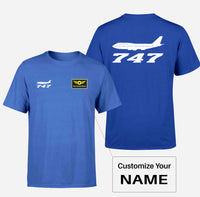 Thumbnail for Boeing 747 - Queen of the Skies Designed Double-Side T-Shirts