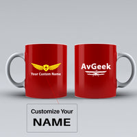 Thumbnail for Avgeek Designed Ceramic White Mugs