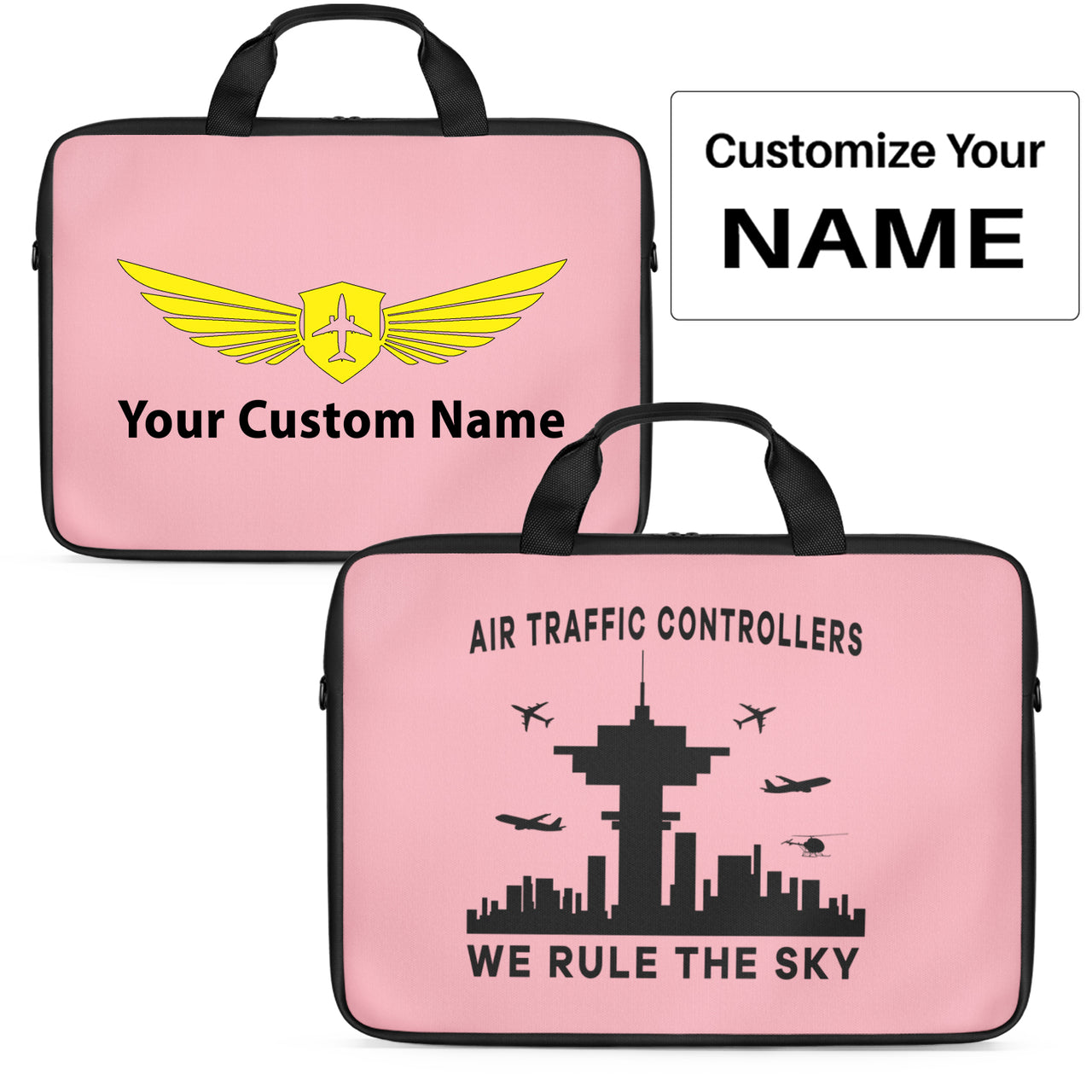 Air Traffic Controllers - We Rule The Sky Designed Laptop & Tablet Bags