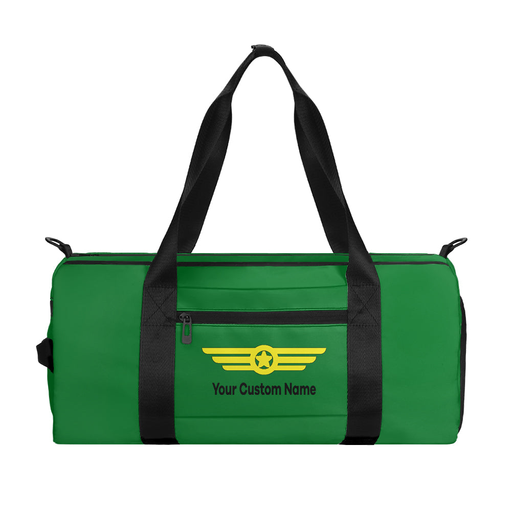 Custom Name (Badge 6) Designed Sports Bag