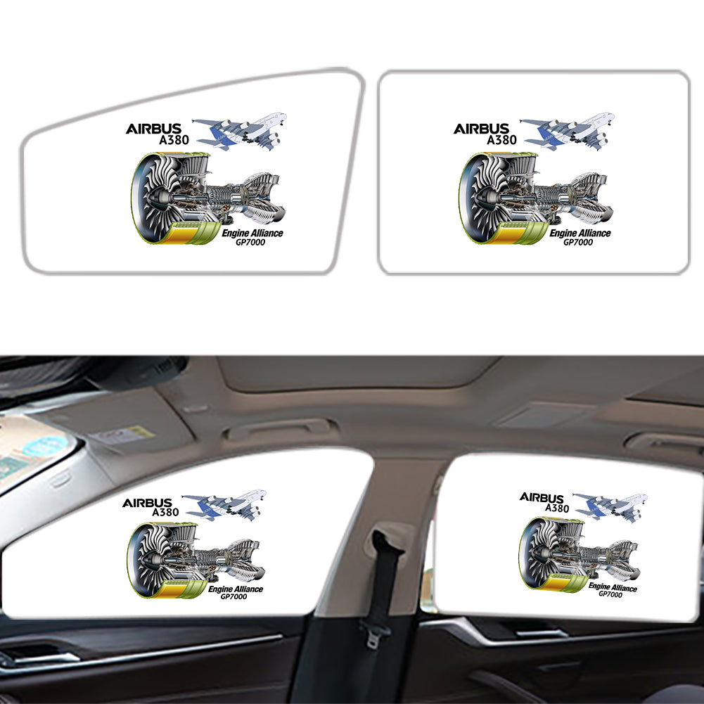 Airbus A380 & GP7000 Engine Designed Car Sun Shade (Side window)