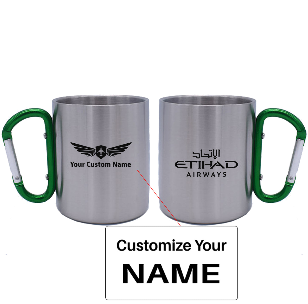 Etihad Airways Airlines Designed Stainless Steel Outdoors Mugs