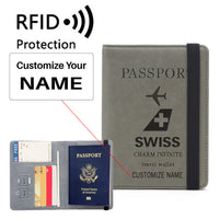 Thumbnail for Swiss International Airlines Designed Passport Cover Travel Wallet Passport Holder