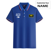 Thumbnail for Auto Pilot Off Designed Stylish Polo T-Shirts