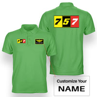 Thumbnail for Flat Colourful 757 Designed Double Side Polo T-Shirts