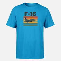 Thumbnail for Retro Fighter Jet F16 Design Super Quality T-Shirts