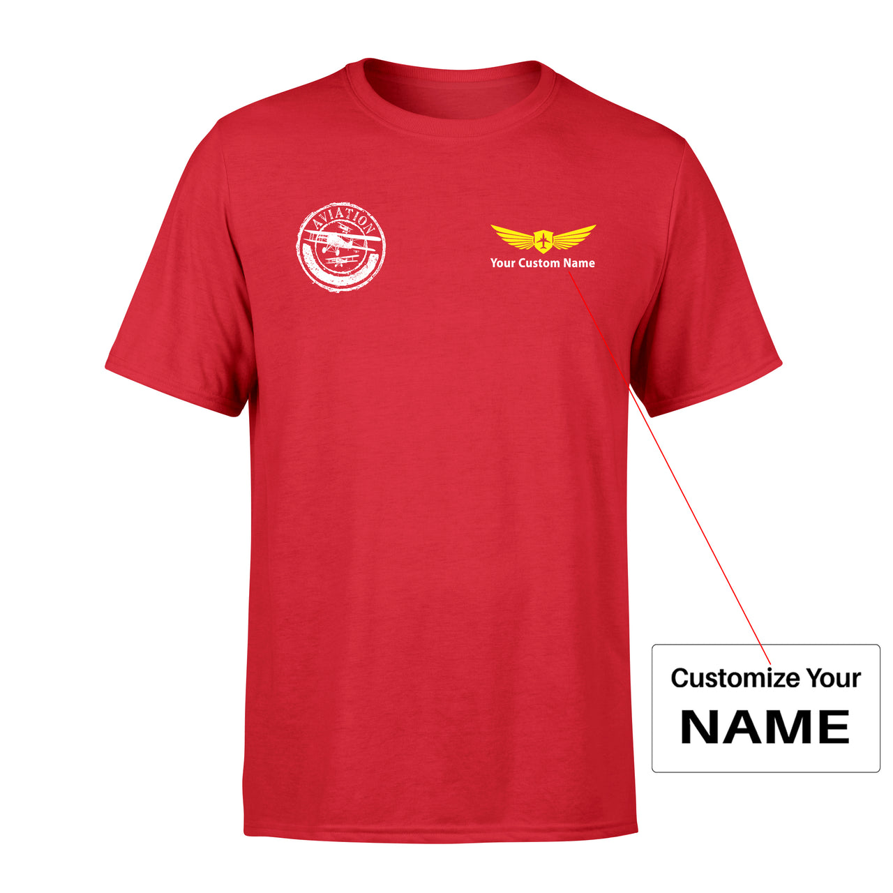 Aviation Lovers Designed Men T-Shirt