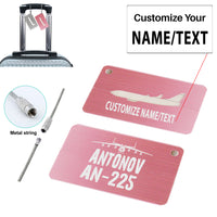 Thumbnail for Antonov AN-225 & Plane Designed Aluminum Airplane Luggage Tags