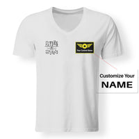 Thumbnail for Still Playing With Airplanes Designed V-Neck T-Shirts