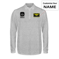 Thumbnail for Keep It Coordinated Designed Long Sleeve Polo T-Shirts