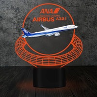 Thumbnail for ANA All Nippon Airways Airbus A321 Designed 3D Lamp