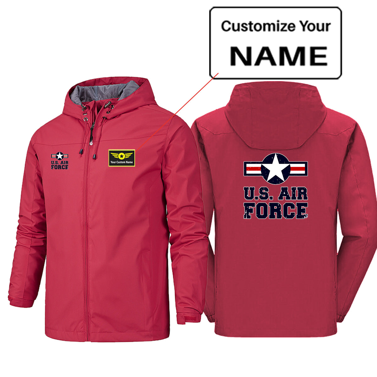 US Air Force Designed Rain Jackets & Windbreakers