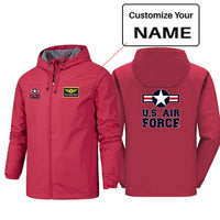 Thumbnail for US Air Force Designed Rain Jackets & Windbreakers
