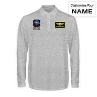 Thumbnail for Mind Your Attitude Designed Long Sleeve Polo T-Shirts