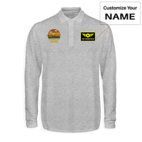 Thumbnail for Retro Airbus A330 Designed Long Sleeve Polo T-Shirts