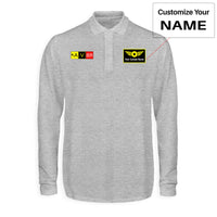 Thumbnail for AV8R Designed Long Sleeve Polo T-Shirts