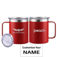 Thumbnail for Peach Airlines Designed Stainless Steel Laser Engraved Mugs