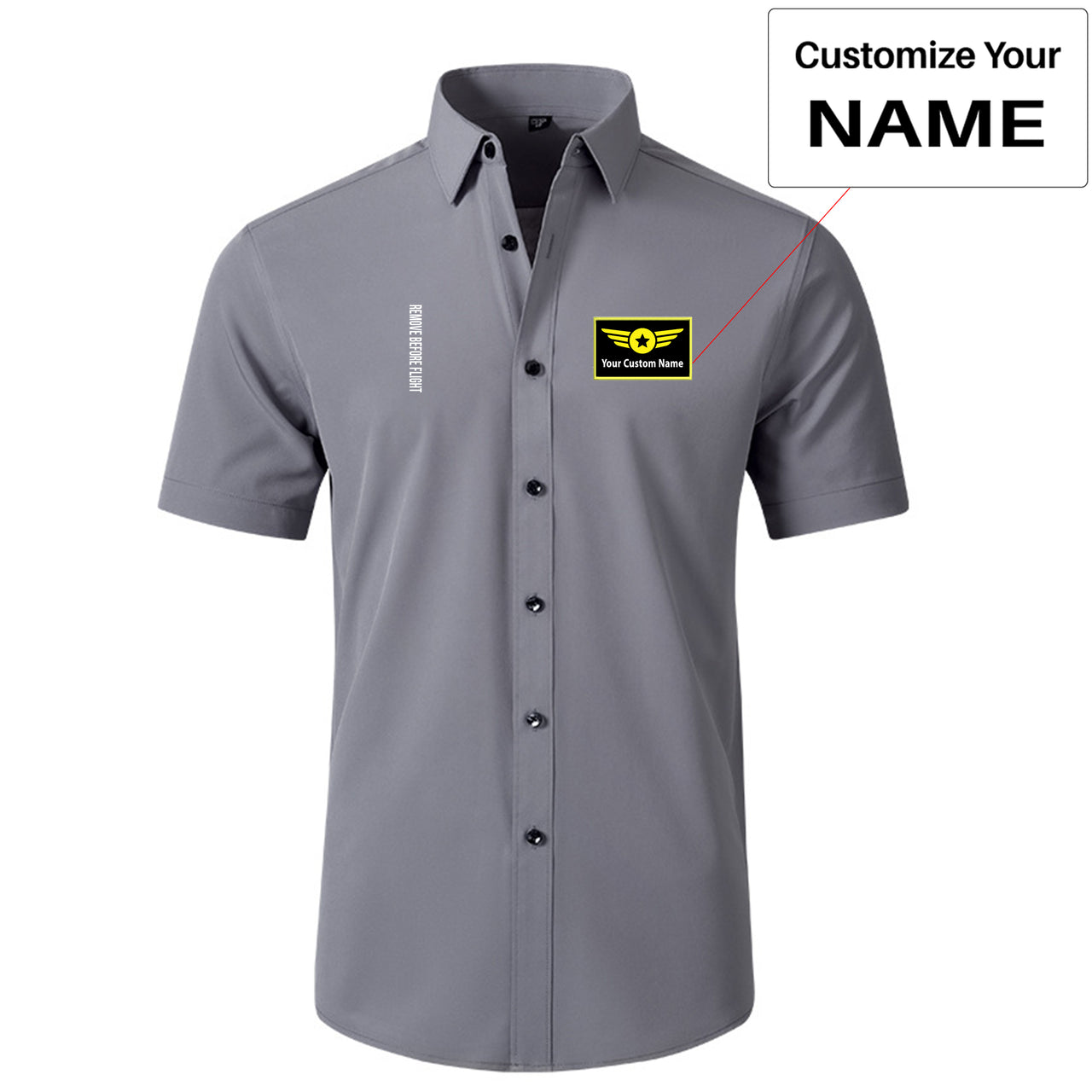 Remove Before Flight 3 Designed Short Sleeve Shirts