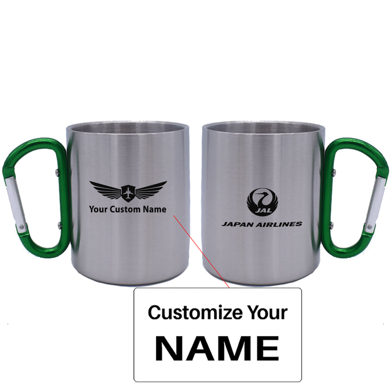 Japan Airlines Designed Stainless Steel Outdoors Mugs