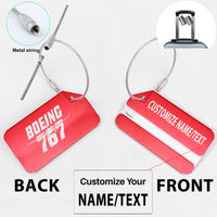 Thumbnail for Amazing Boeing 767 Designed Fashion Metal Luggage Tags