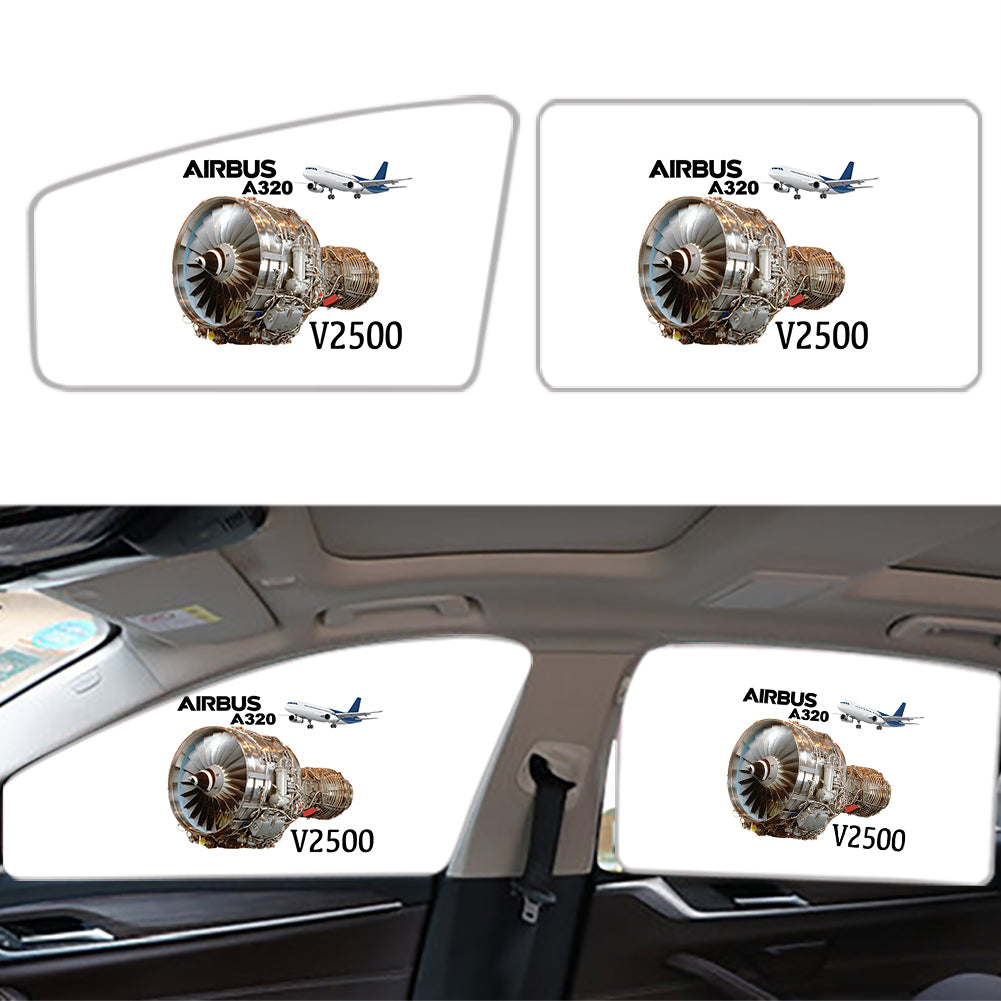 Airbus A320 & V2500 Engine Designed Car Sun Shade (Side window)