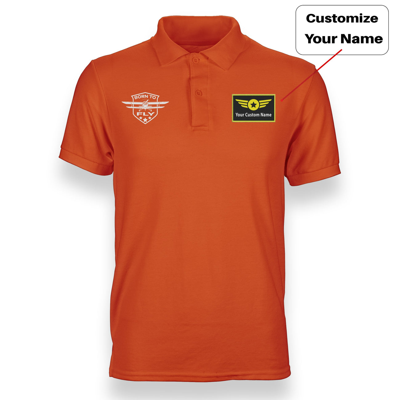 Born To Fly Designed Designed "WOMEN" Polo T-Shirts