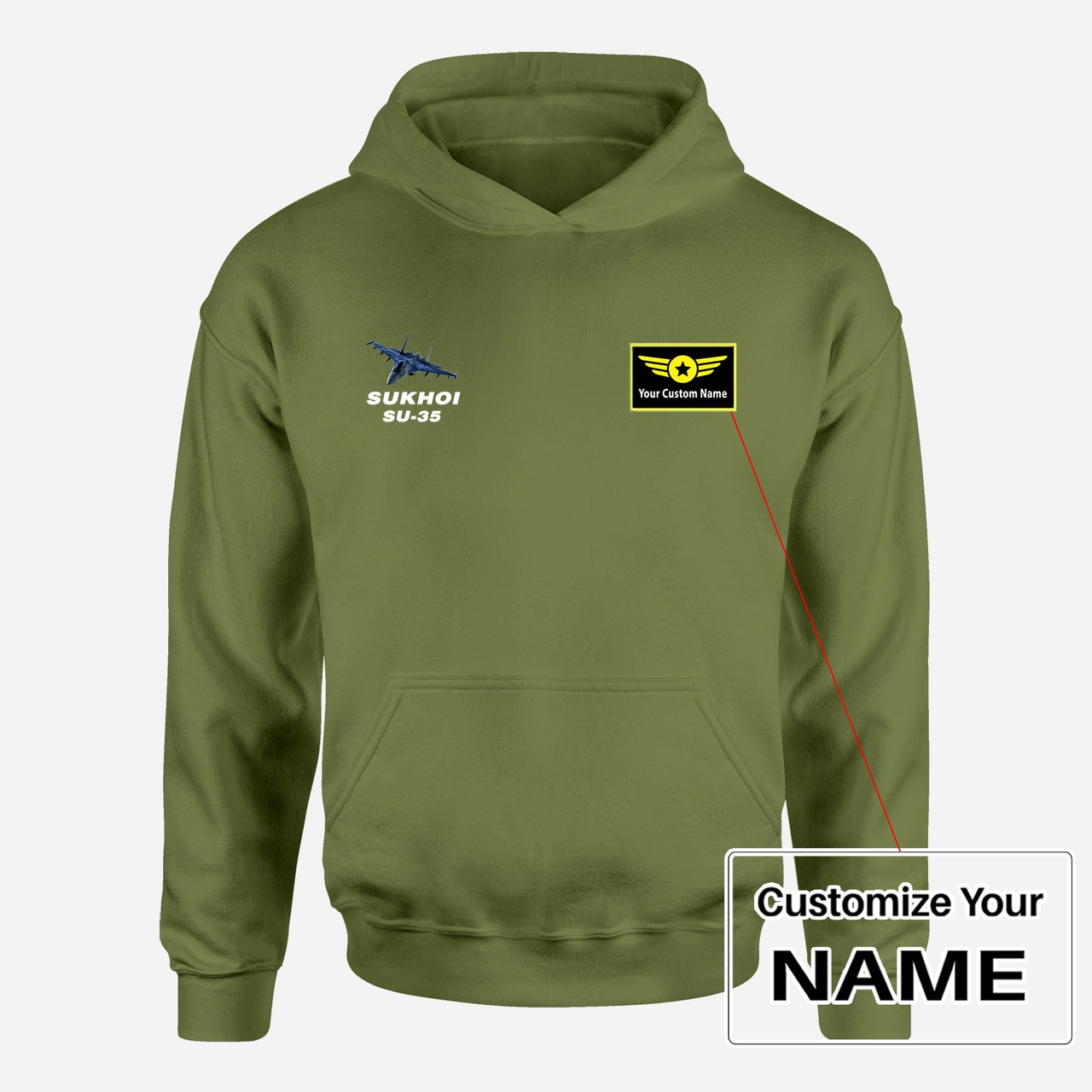 The Sukhoi SU-35 Designed Hoodies