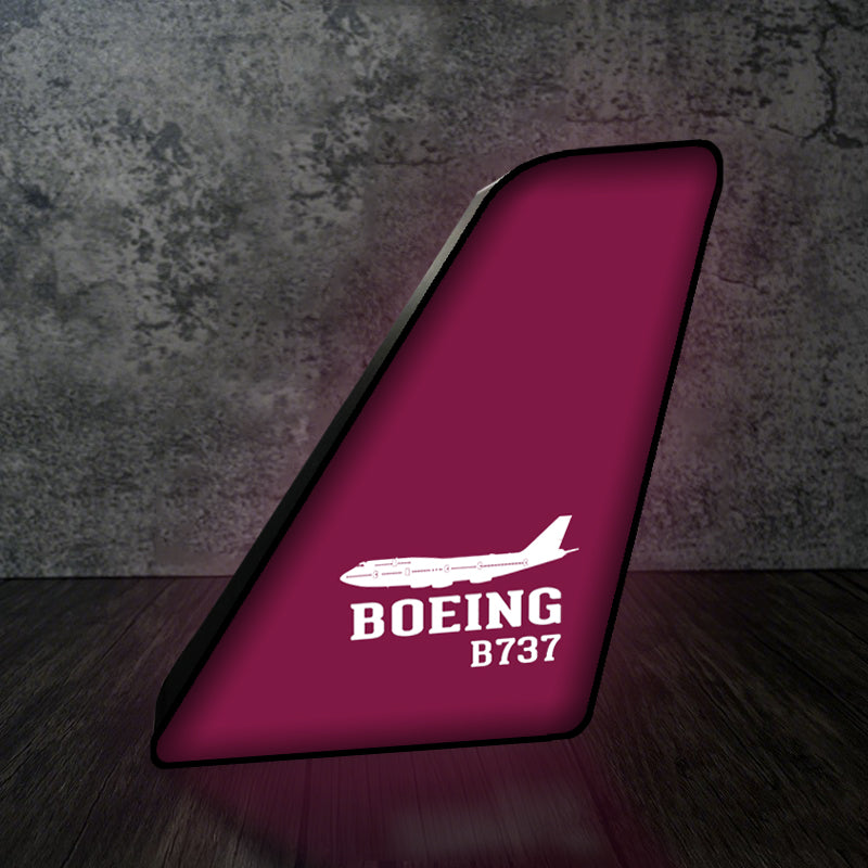 Boeing 737 Printed Designed Led Aircraft Tail & 3D Lamp - view 9