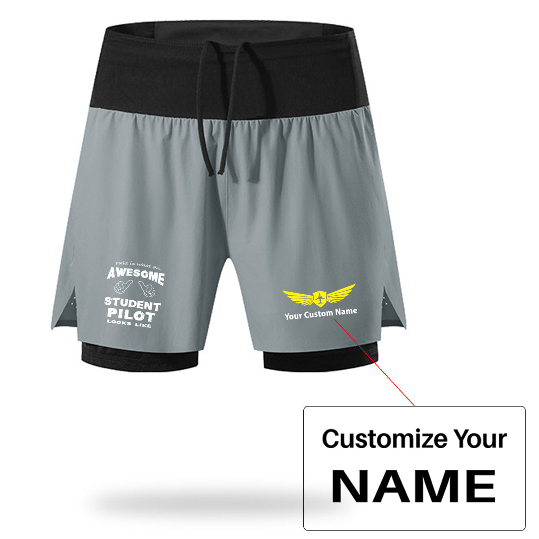 Student Pilot Designed Quick Dry Fitness Shorts