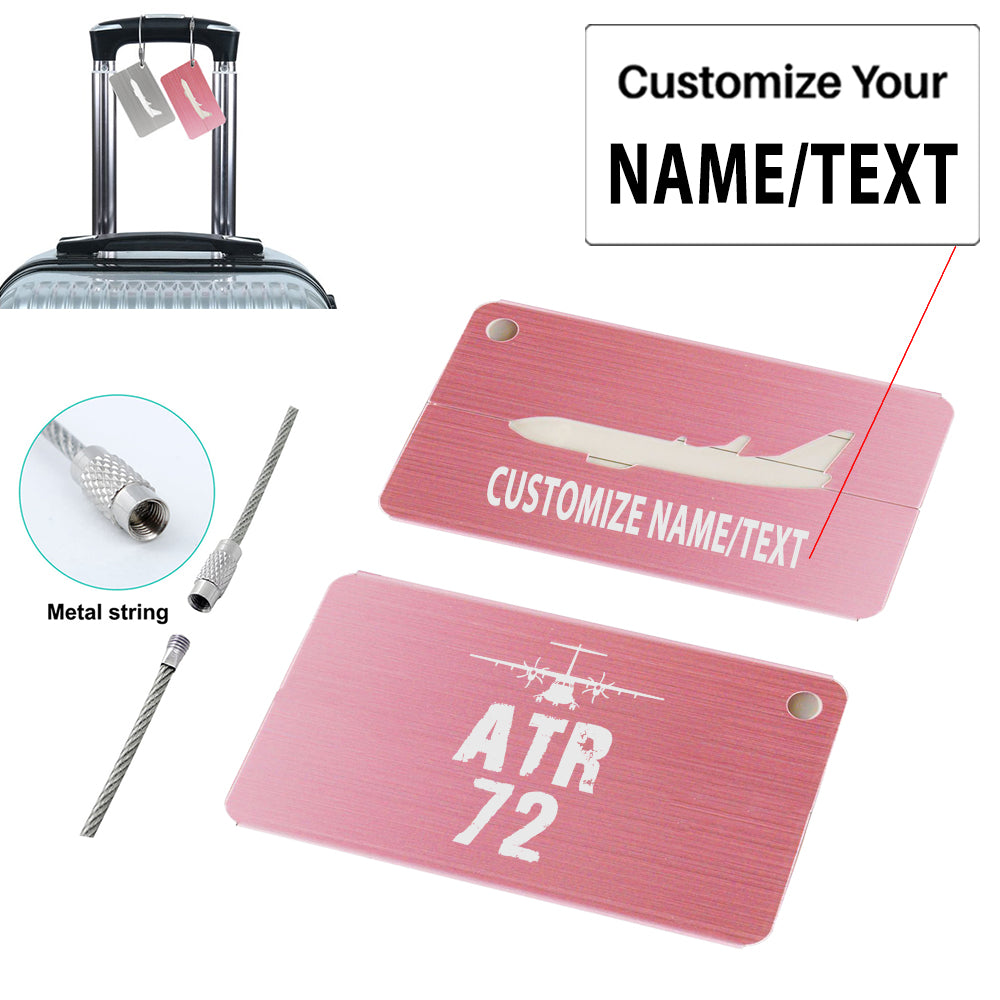 ATR-72 & Plane Designed Aluminum Airplane Luggage Tags