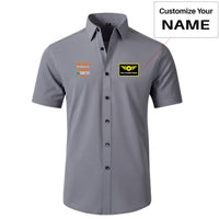 Thumbnail for Flight Attendant Label Designed Short Sleeve Shirts
