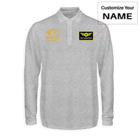 Thumbnail for Googles & Drone Pilot Designed Long Sleeve Polo T-Shirts