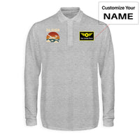 Thumbnail for Retro I Love Gliding Designed Long Sleeve Polo T-Shirts