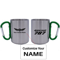 Thumbnail for Boeing 787 & Text Designed Stainless Steel Outdoors Mugs