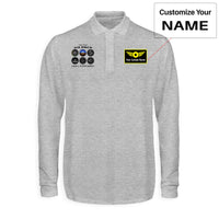 Thumbnail for The Only Six Pack I Will Ever Need Designed Long Sleeve Polo T-Shirts