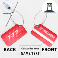 Thumbnail for Flat Colourful 777 Designed Fashion Metal Luggage Tags