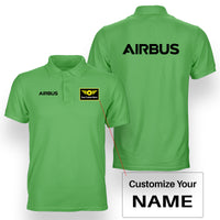 Thumbnail for Airbus & Text Designed Double Side Polo T-Shirts