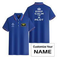 Thumbnail for Keep Calm I'm a Pilot Designed Stylish Polo T-Shirts (Double-Side)