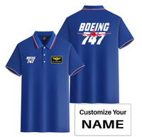 Thumbnail for Amazing Boeing 747 Designed Stylish Polo T-Shirts (Double-Side)
